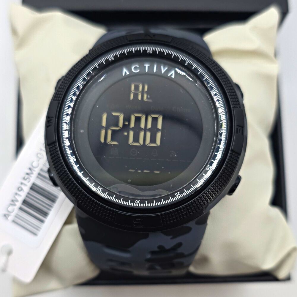 Activa Summit X Invicta men's digital watch,50mm, camo/blk, 30m, ACW1915mc-010